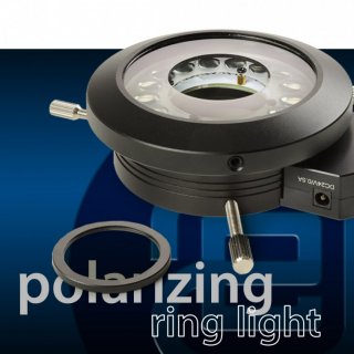 Polarizing LED ring light